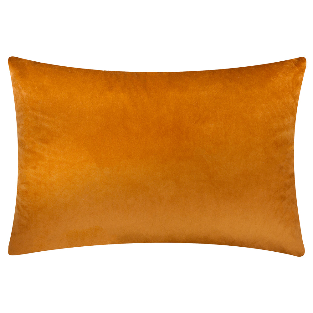 Metro Abstract Velvet Jacquard Cushion Ginger