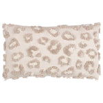 furn. Maeve Tufted Leopard Print Cushion Cover in Natural