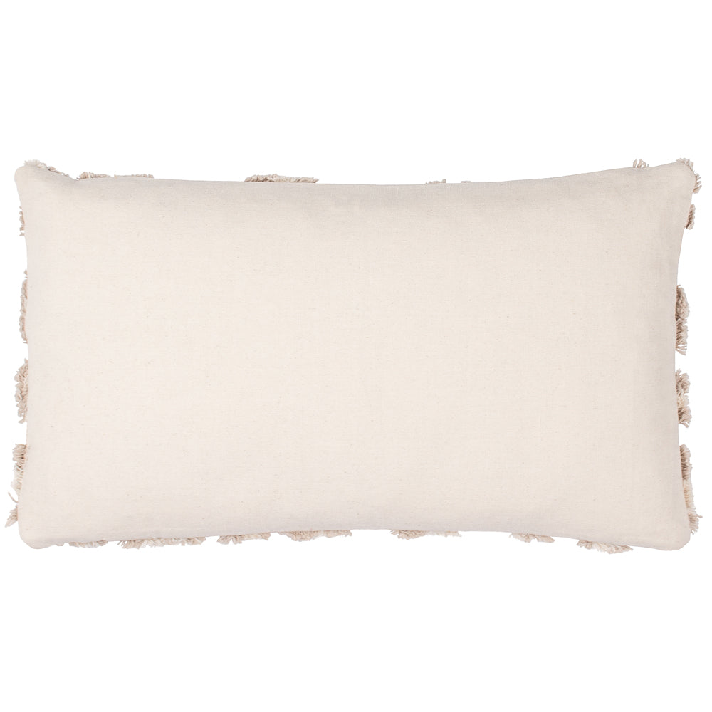 Maeve Tufted Leopard Print Cushion Natural