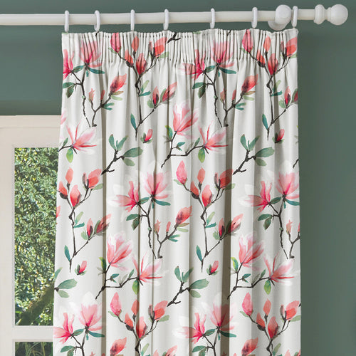 Floral Pink M2M - Magnolia Blush Made to Measure Curtains Evans Lichfield