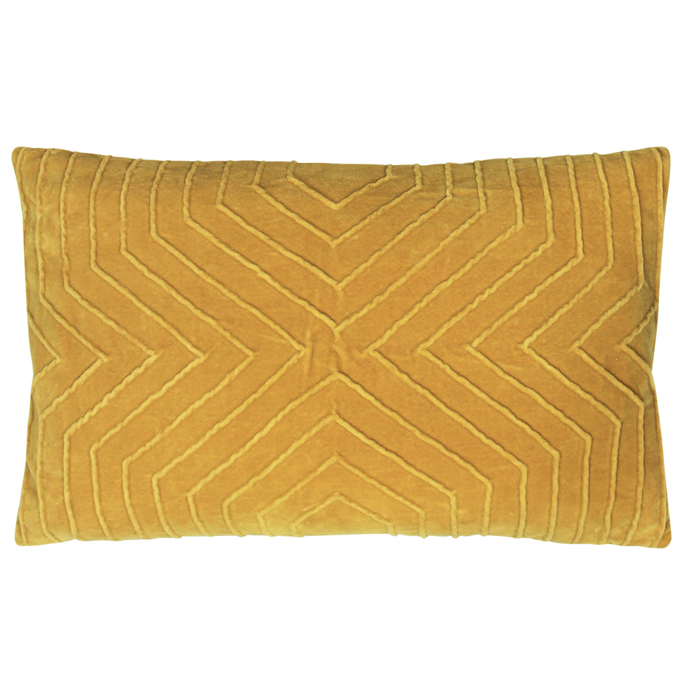 Ochre sale geometric cushions