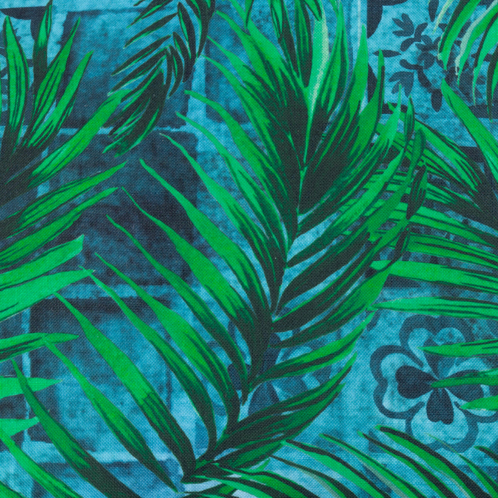 Majorelle Palm Outdoor Cushion Azure