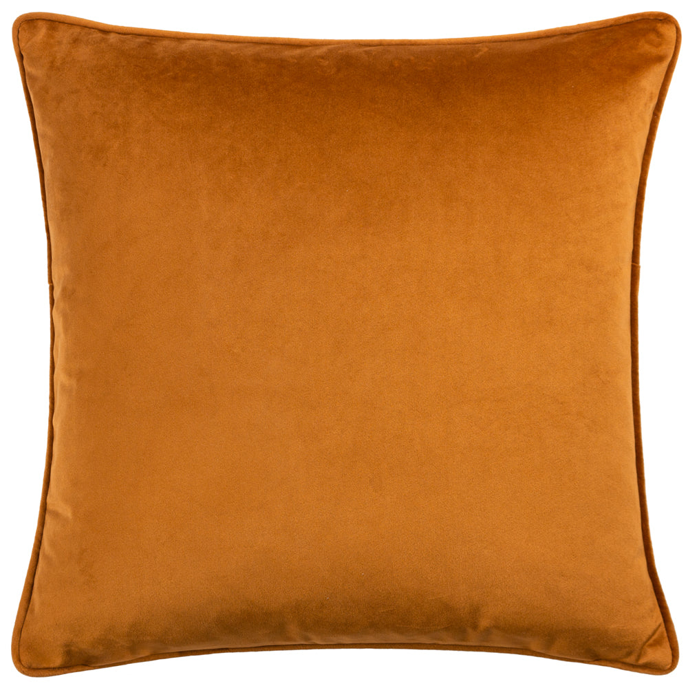 Malans Cut Velvet Piped Cushion Bronze
