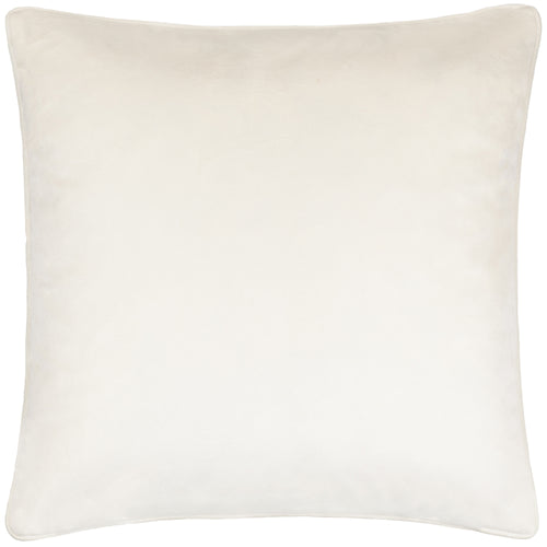 Geometric Cream Cushions - Malans Piped Velvet Cushion Cover Milk Hoem