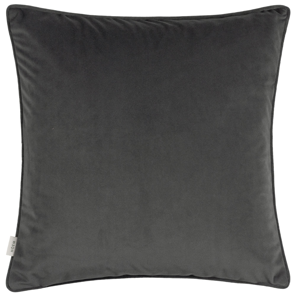 Malans Cut Velvet Piped Cushion Stargazer Grey