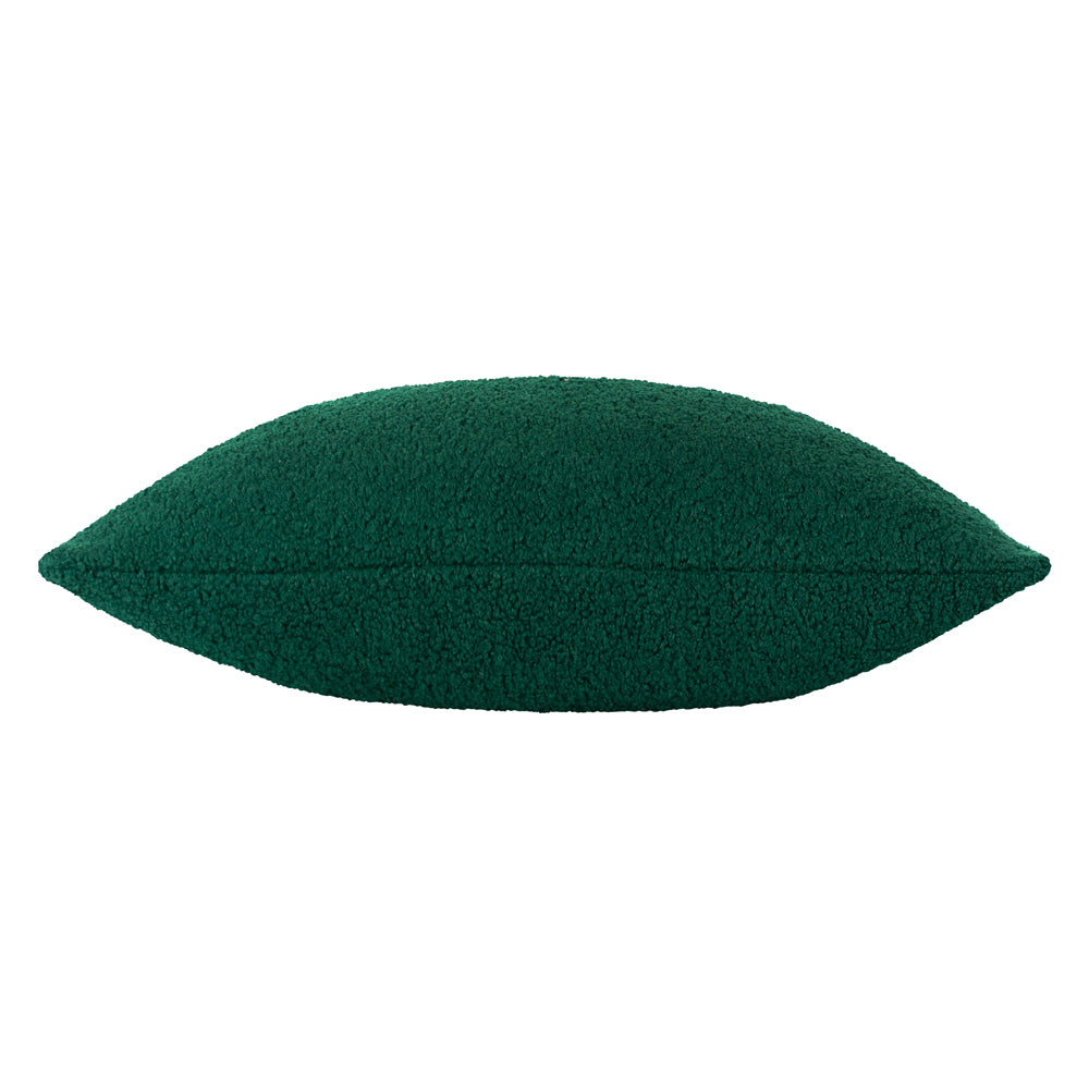 Malham Fleece Rectangular Cushion Emerald