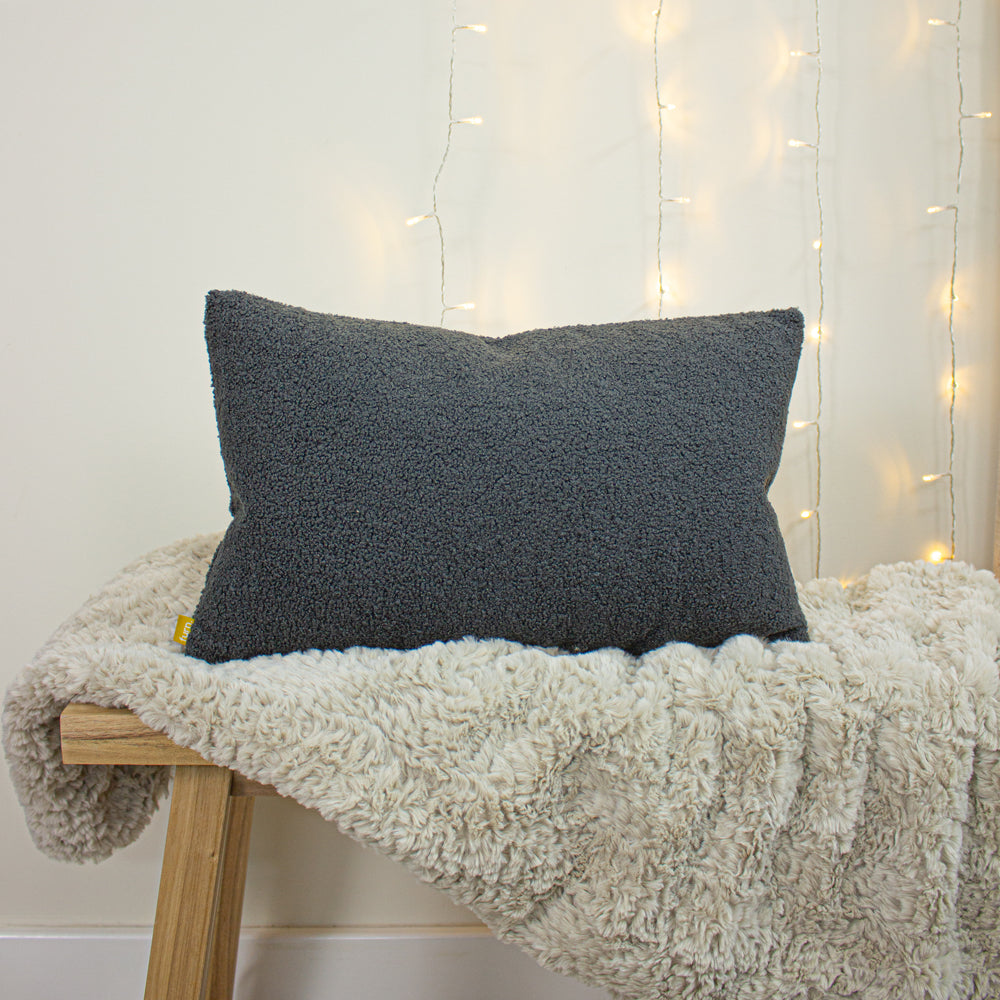 Faux fur shop rectangle pillow