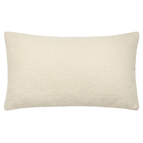 Plain Cream Cushions - Malham Fleece Rectangular Cushion Cover Ivory furn.