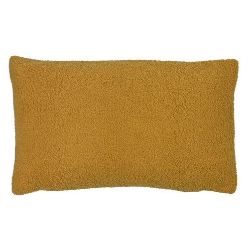 Plain Yellow Cushions - Malham Fleece Rectangular Cushion Cover Saffron furn.