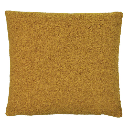 Plain Yellow Cushions - Malham Fleece Square Cushion Cover Saffron furn.