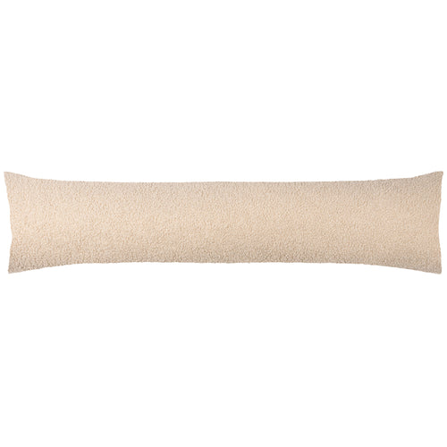 Plain Beige Cushions - Malham Fleece Draught Excluder Latte furn.