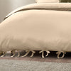 Yard Mallow Bow Tie Duvet Cover Set in Linen