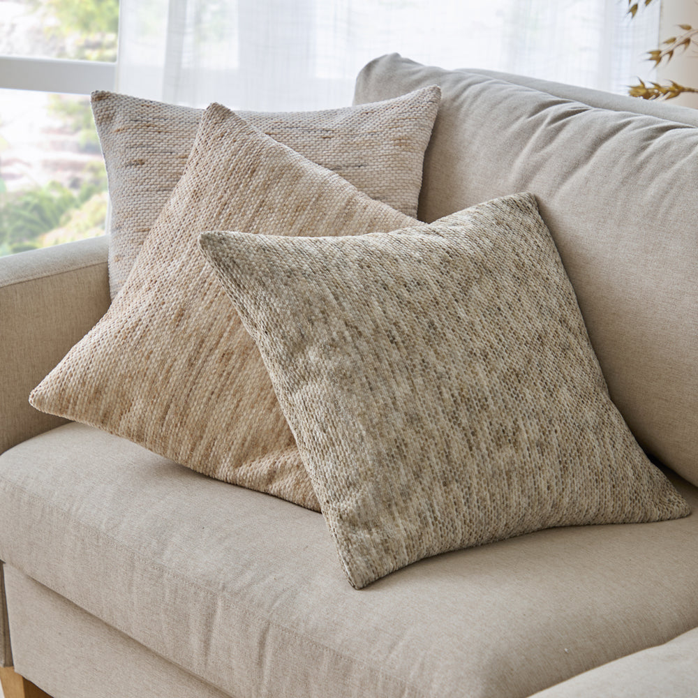 Malvern Chenille Cushion Natural
