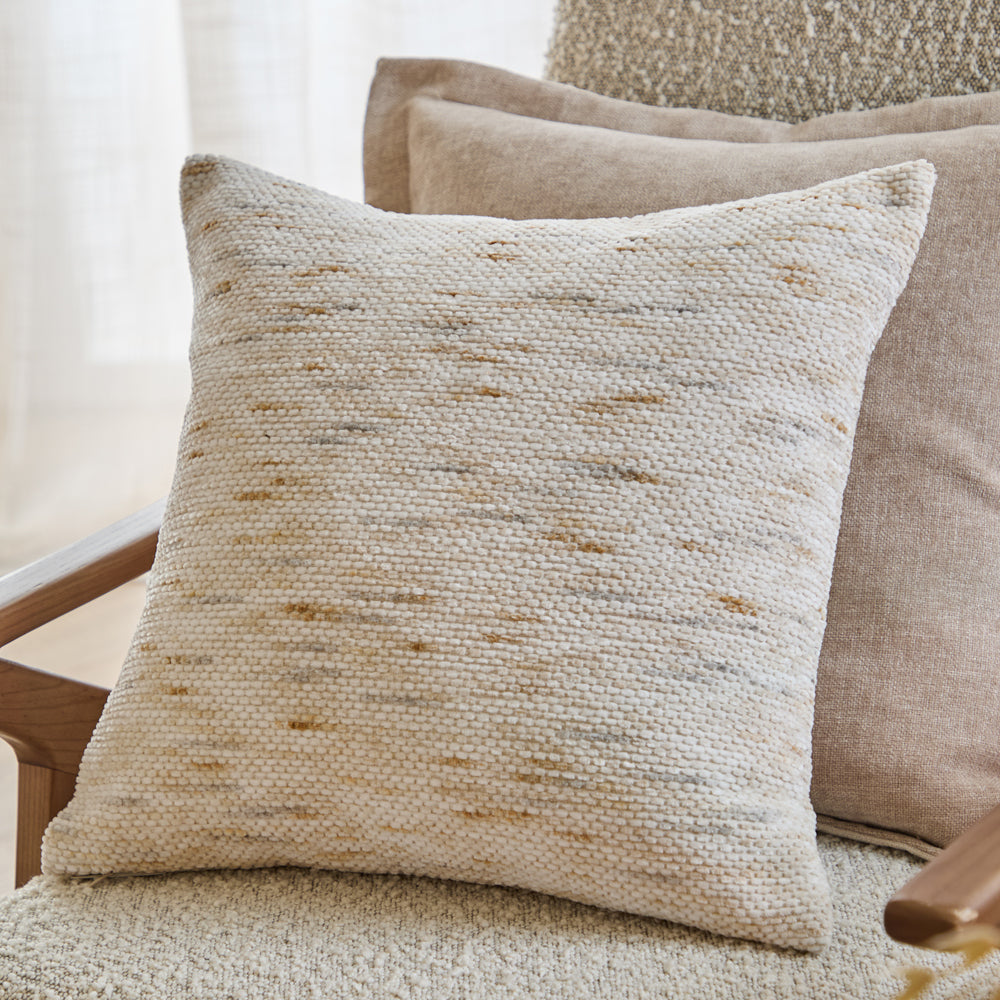 Plain Beige Cushions - Malvern Chenille Cushion Cover Natural Yard