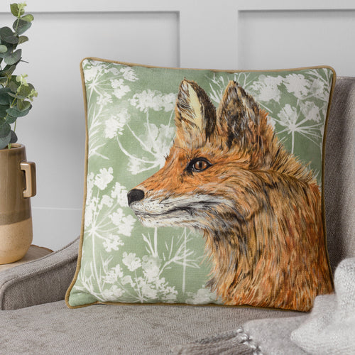 Floral Beige Cushions - Manor Fox Cushion Cover Natural Wylder