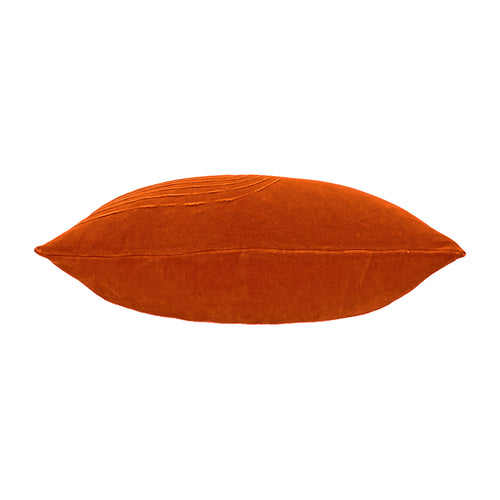 Plain Orange Cushions - Mangata Soft Velvet Cushion Cover Orange furn.