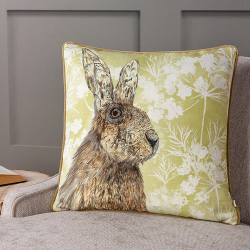 Floral Beige Cushions - Manor Hare Cushion Cover Natural Wylder
