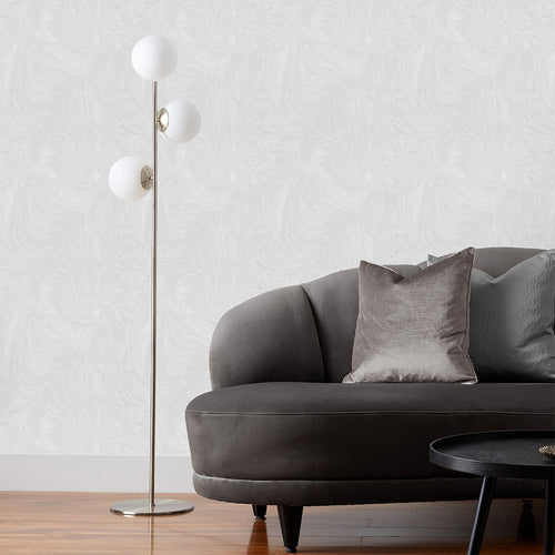 Abstract Grey Wallpaper - Marble Vinyl Wallpaper Pearl Paoletti