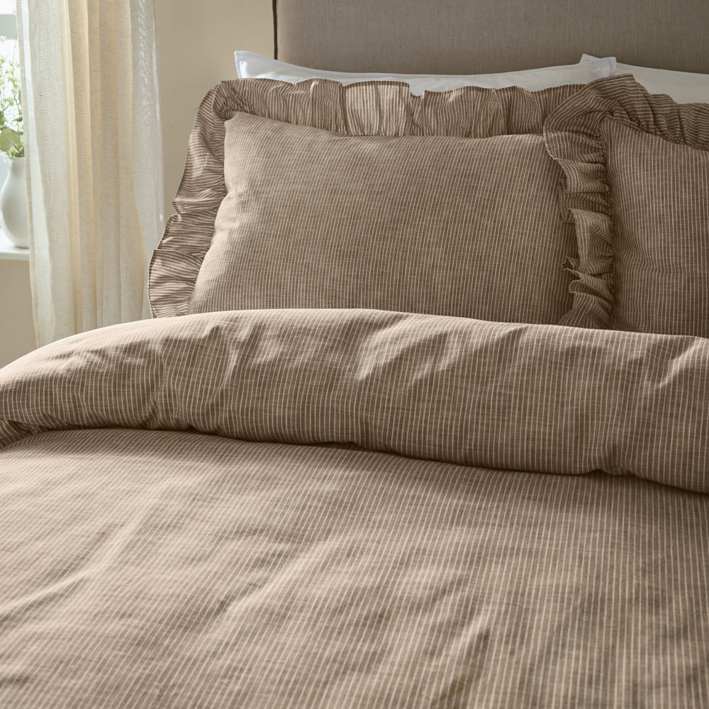 Margot 100% Cotton Duvet Cover Set Mole