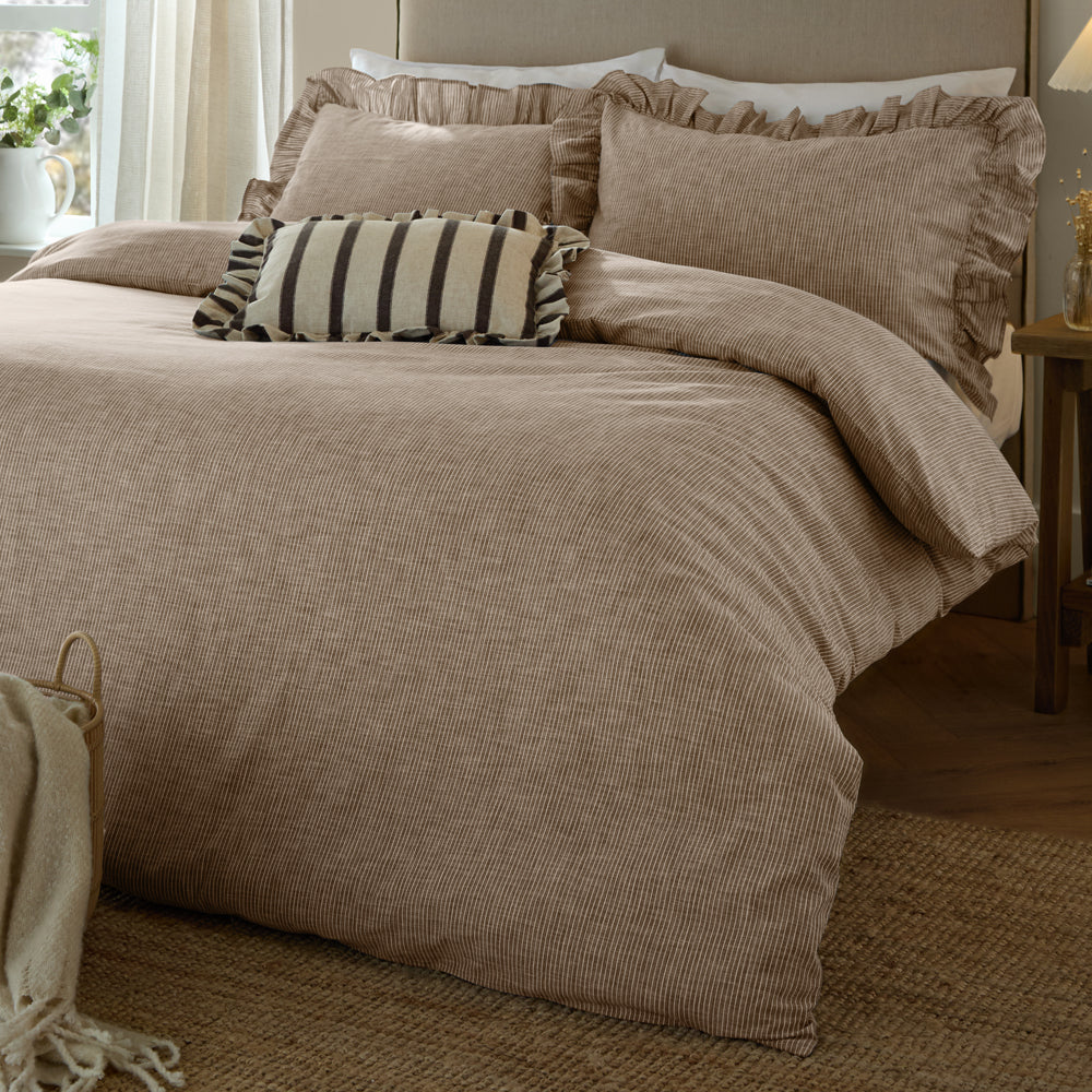 Margot 100% Cotton Duvet Cover Set Mole