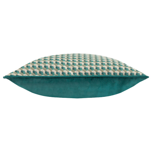 Geometric Blue Cushions - Marttel  Cushion Cover Teal furn.