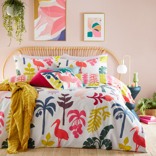 furn. Marula Tropical Duvet Cover Set in Multicolour