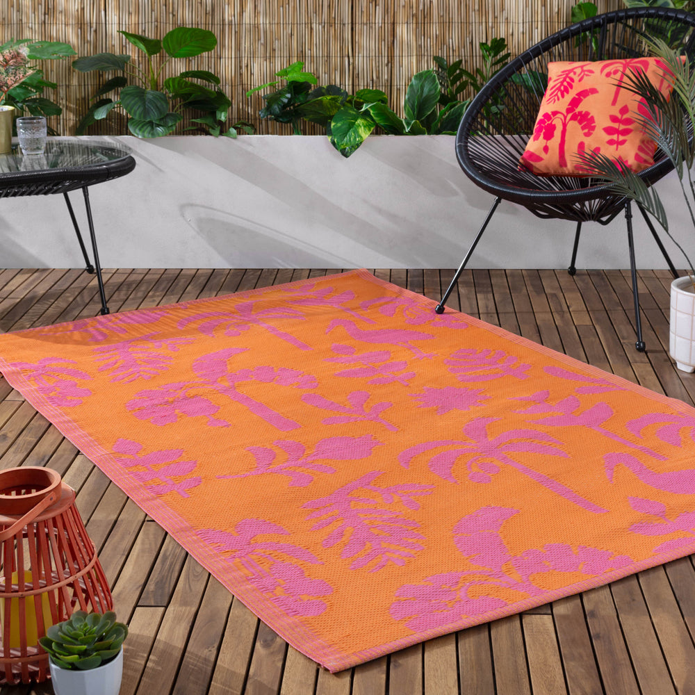 Marula Outdoor Rug Orange/Pink