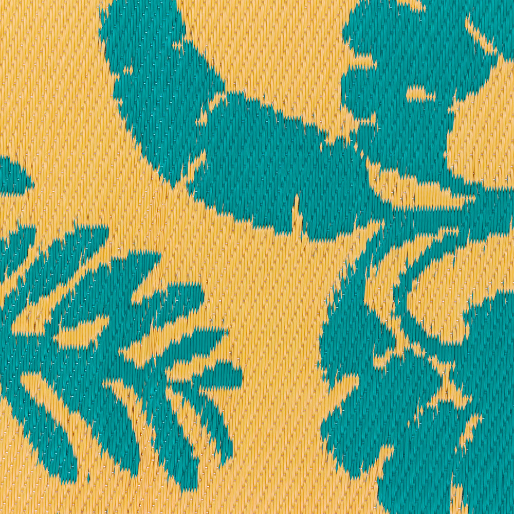 Marula Outdoor Rug Yellow/Teal