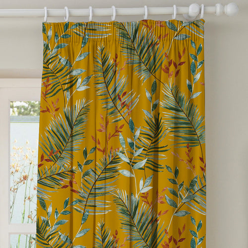 Jungle Yellow M2M - Mazari Mustard Made to Measure Curtains furn.