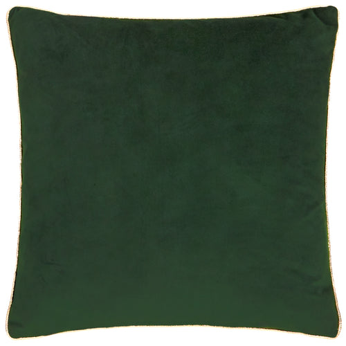 Merry Christmas Velvet Cushion Ecru/Dark Green
