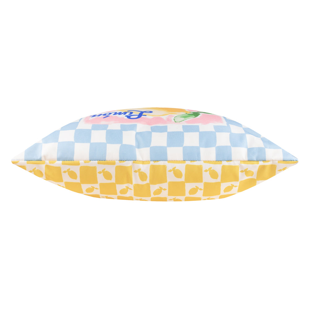Mediterranean Limon Outdoor Cushion Sky Blue