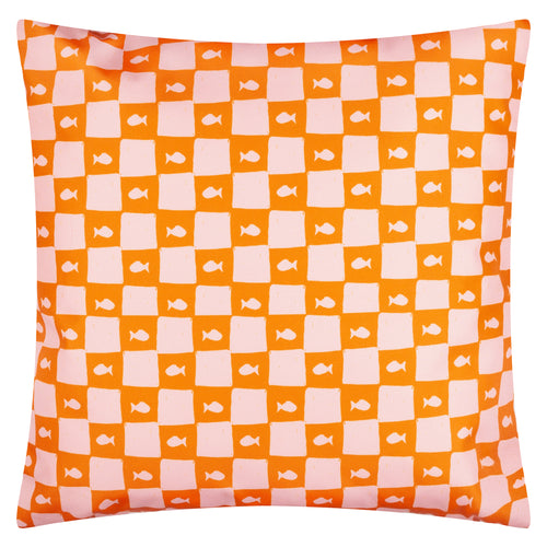 Mediterranean Sardines Outdoor Cushion Pink/Orange