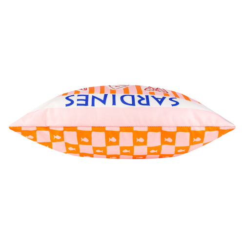 Mediterranean Sardines Outdoor Cushion Pink/Orange
