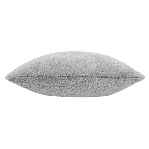 Plain Grey Cushions - Megeve Faux Fur Cushion Cover Slate furn.