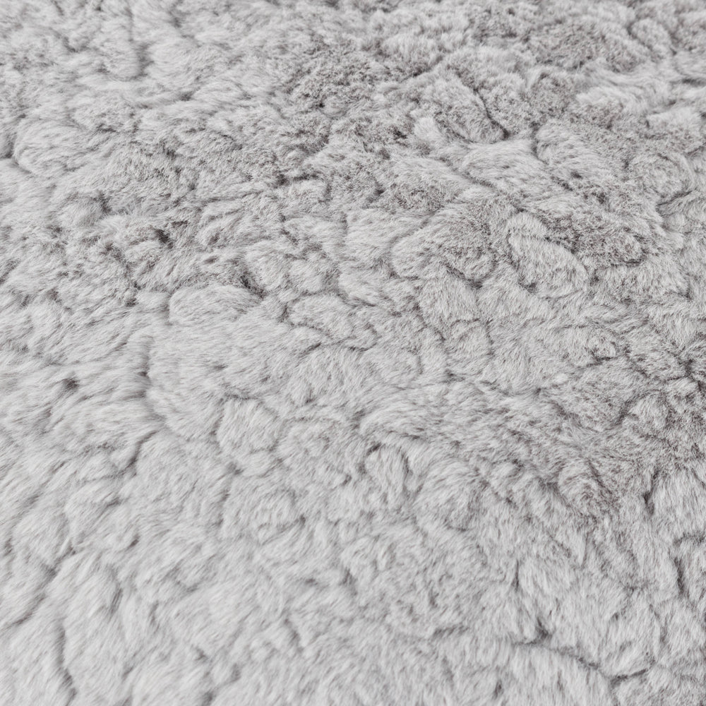 Megeve Faux Fur Cushion Slate