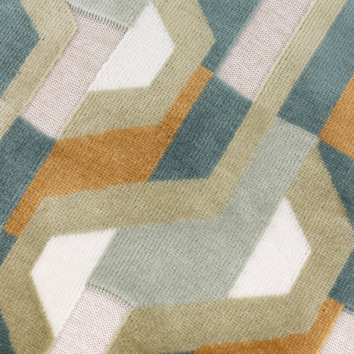 Metro Prism Velvet Cushion Green