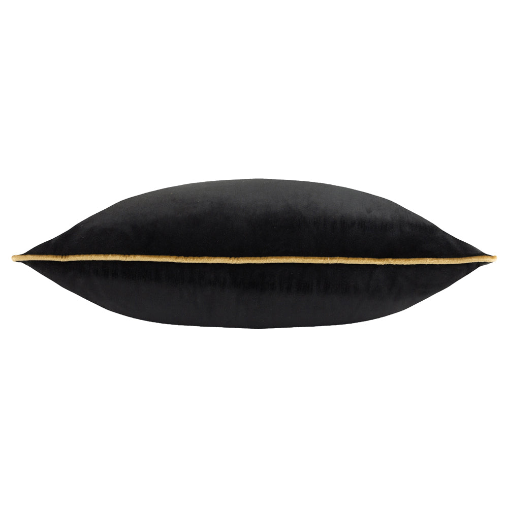 Meridian Velvet Cushion Black/Gold