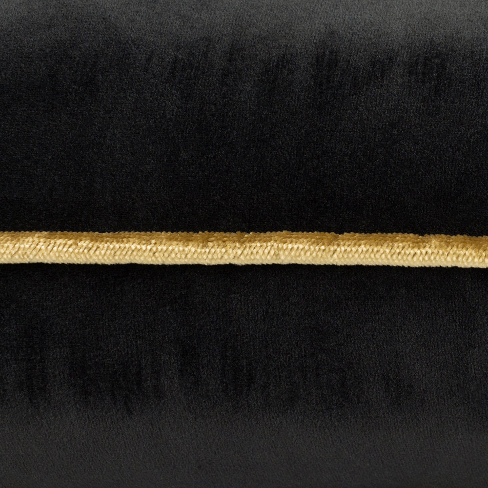 Meridian Velvet Cushion Black/Gold