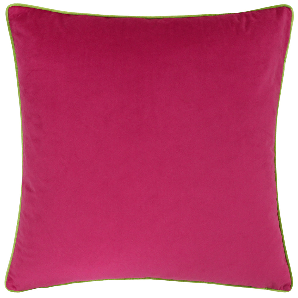 Meridian Velvet Cushion Hot Pink/Lime