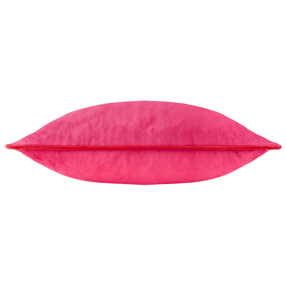 Meridian Velvet Cushion Hot Pink/Red