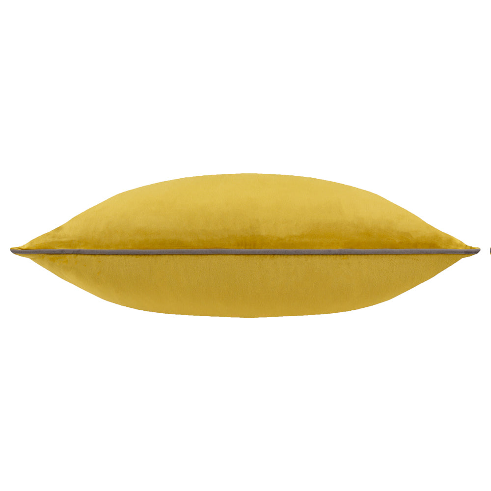 Meridian Velvet Cushion Moss/Charcoal