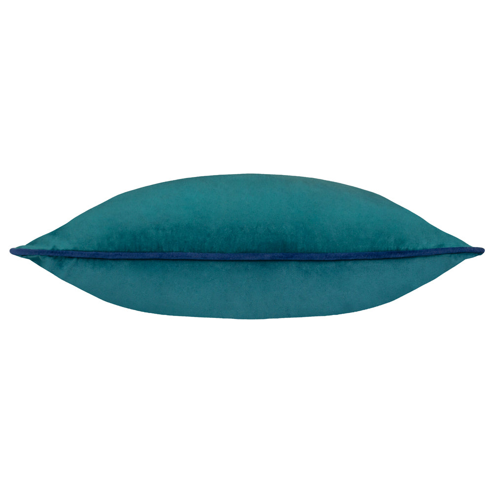 Meridian Velvet Cushion Teal/Navy