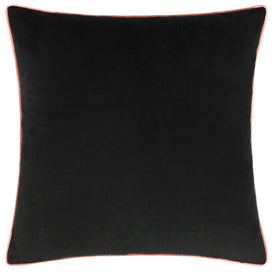 Paoletti Meridian Velvet Cushion Cover in Black/Blush