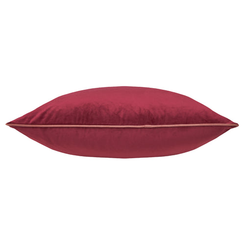 Meridian Velvet Cushion Burgundy/Slipper