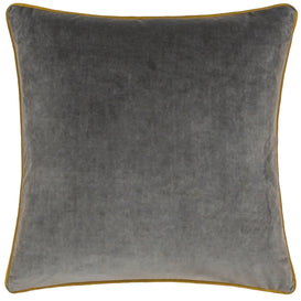 Paoletti Meridian Velvet Cushion Cover in Charcoal/Moss
