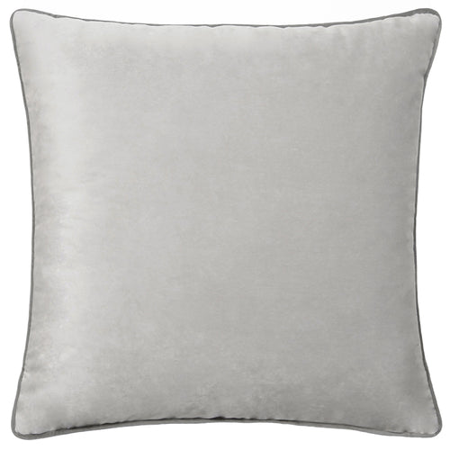 Plain Grey Cushions - Meridian Velvet Cushion Cover Dove/Charcoal Paoletti
