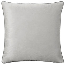 Paoletti Meridian Velvet Cushion Cover in Dove/Charcoal