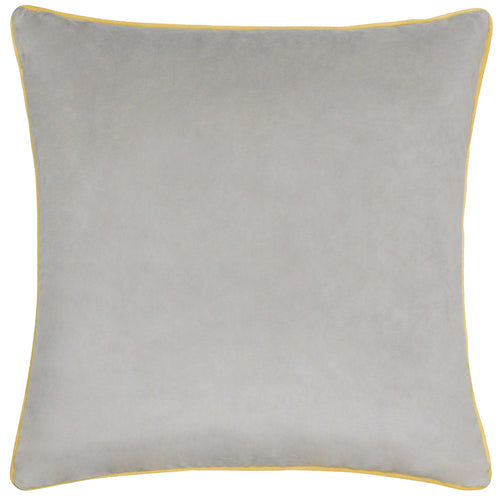Plain Grey Cushions - Meridian Velvet Cushion Cover Dove/Cylon Paoletti
