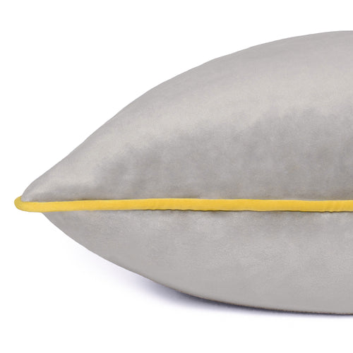 Plain Grey Cushions - Meridian Velvet Cushion Cover Dove/Cylon Paoletti