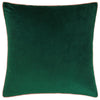 Paoletti Meridian Velvet Cushion Cover in Emerald/Blush